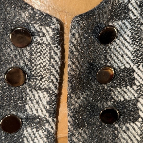 Alberto Makali Cardigan Jacket Open Women's Black Size L Button Detail - Picture 3 of 13